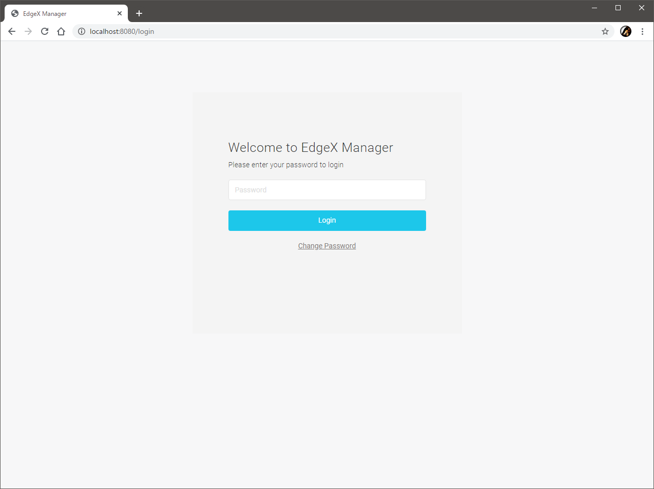 Clousre UI のログイン画面